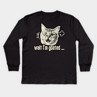 I'm Goated Humor Kids Long Sleeve T-Shirt